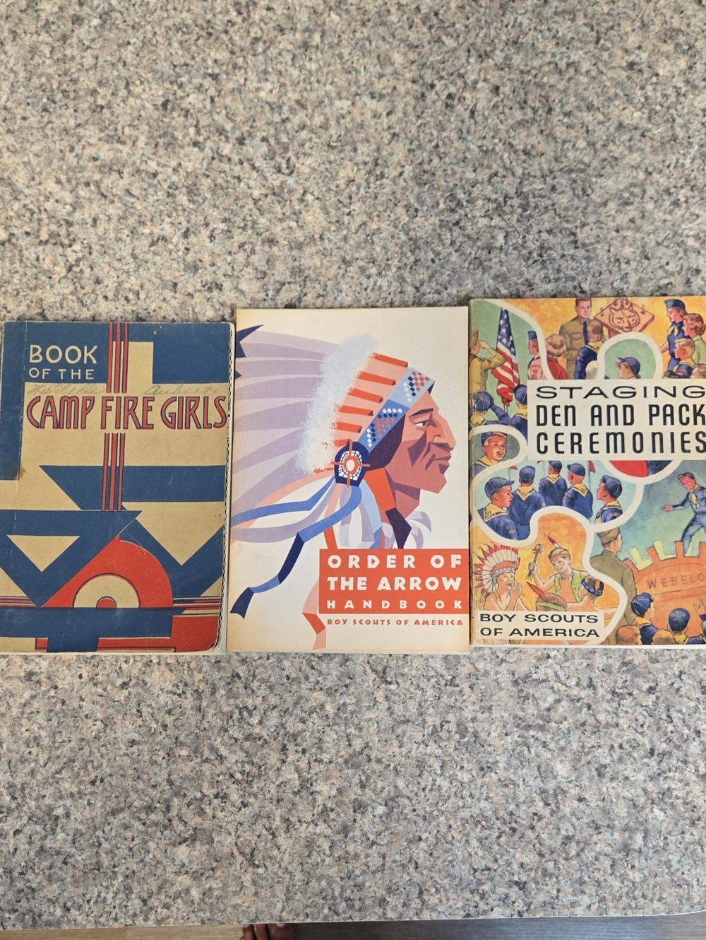 Vintage Boy Scout Camp Fire Girls Books